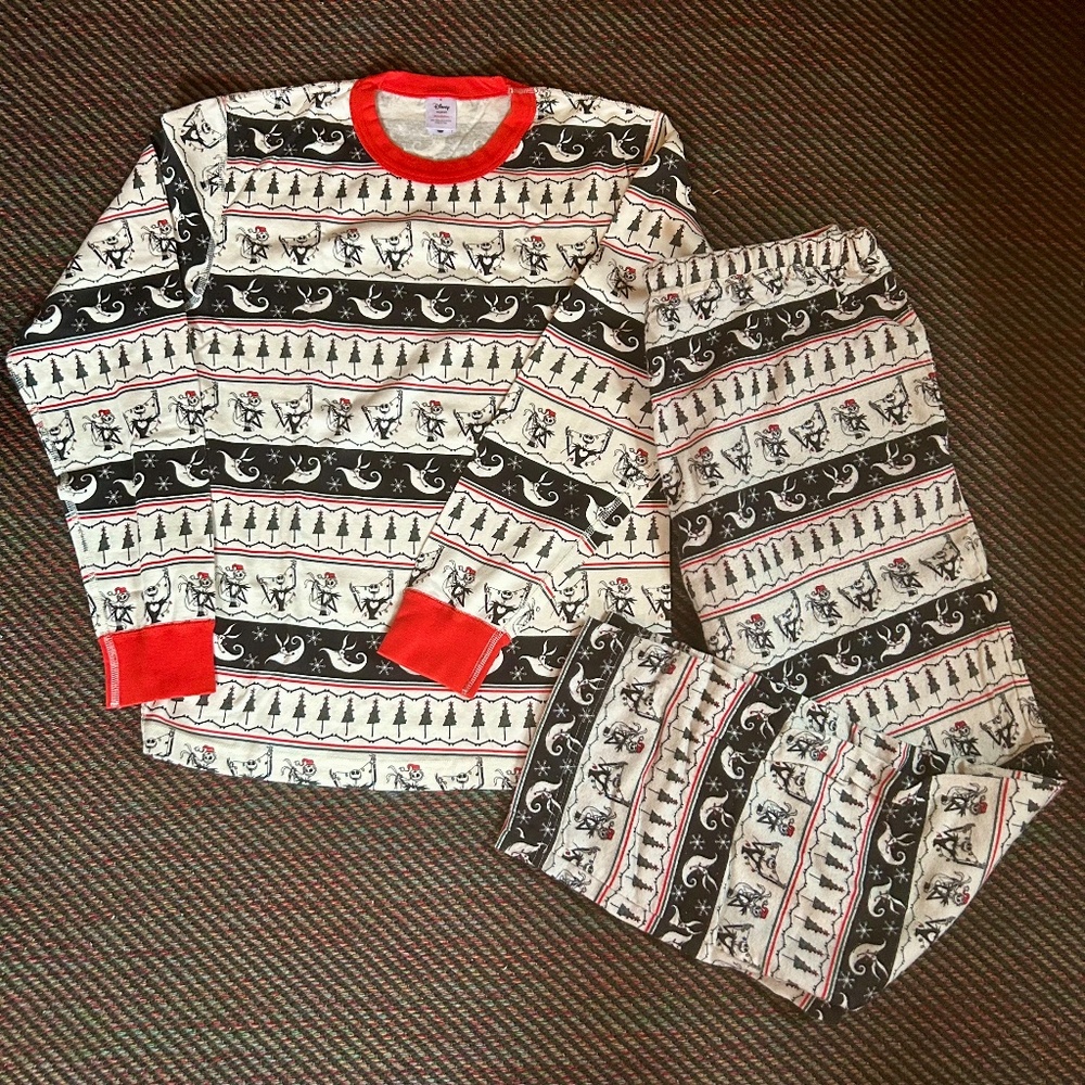 Nightmare Before Christmas Men's PJ Set HANNA ANDERSSON Organic Cotton Medium